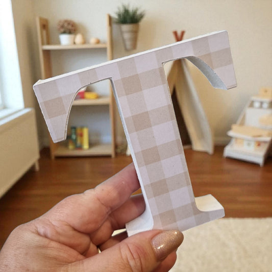 10cm FREESTANDING LETTERS - GINGHAM LANE