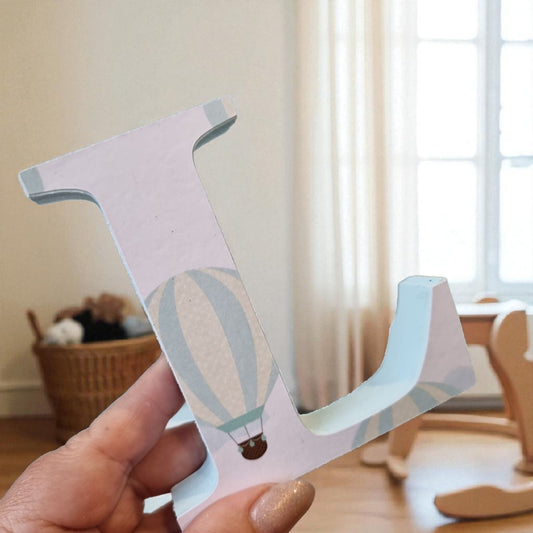 10cm FREESTANDING LETTERS - HOT AIR BALLOONS