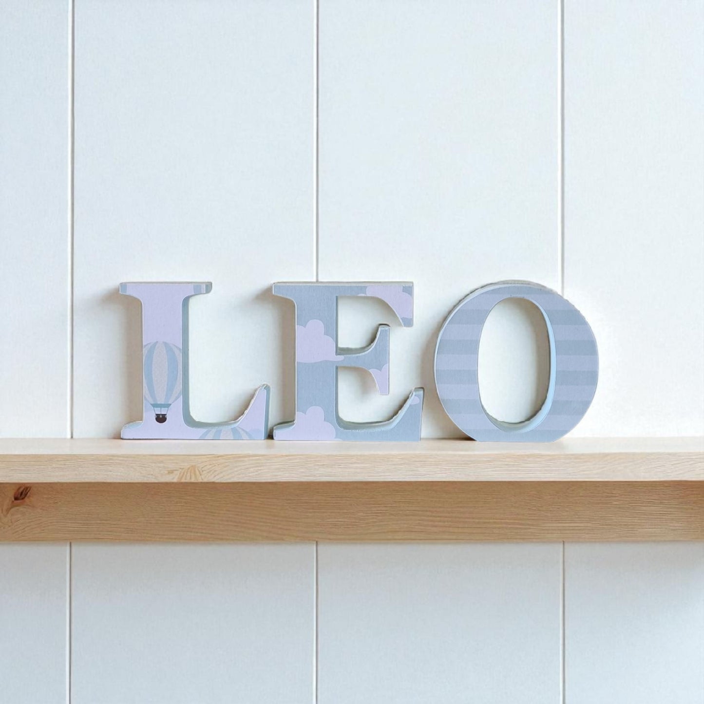 10cm FREESTANDING LETTERS - HOT AIR BALLOONS