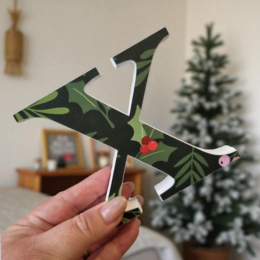 10cm FREESTANDING CHRISTMAS LETTERS - XMAS