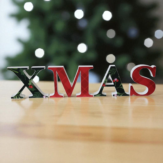 10cm FREESTANDING CHRISTMAS LETTERS - XMAS