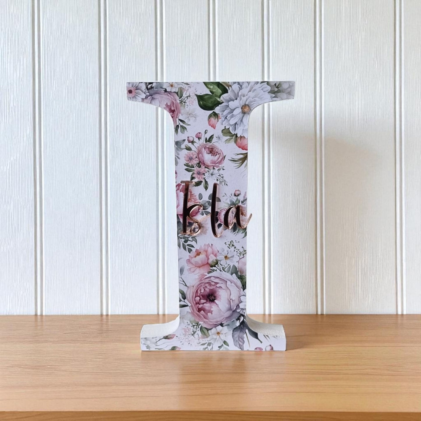 20cm FREESTANDING LETTER - BLUSHING BLOOMS
