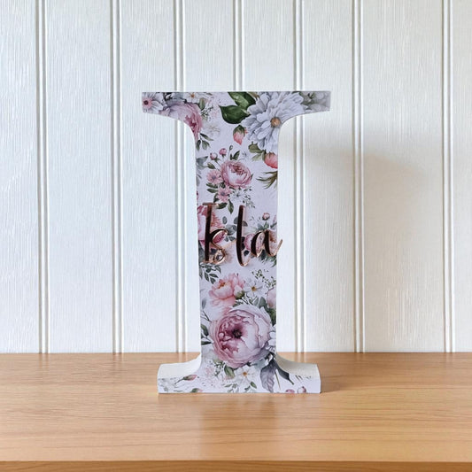 20cm FREESTANDING LETTER - BLUSHING BLOOMS