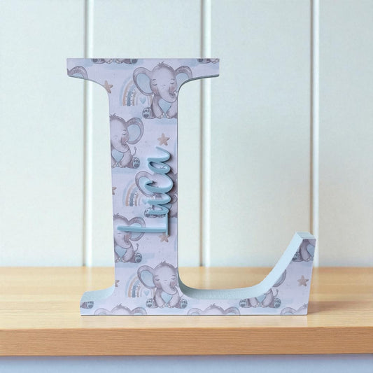 20cm FREESTANDING LETTER - ELEPHANT BABY