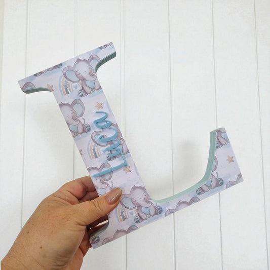 20cm FREESTANDING LETTER - ELEPHANT BABY