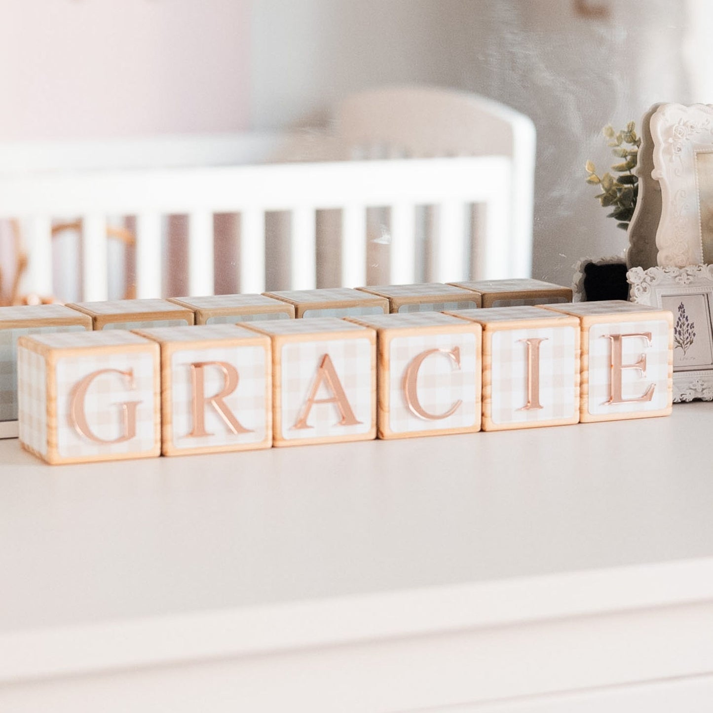 NAME BLOCKS - GINGHAM LANE
