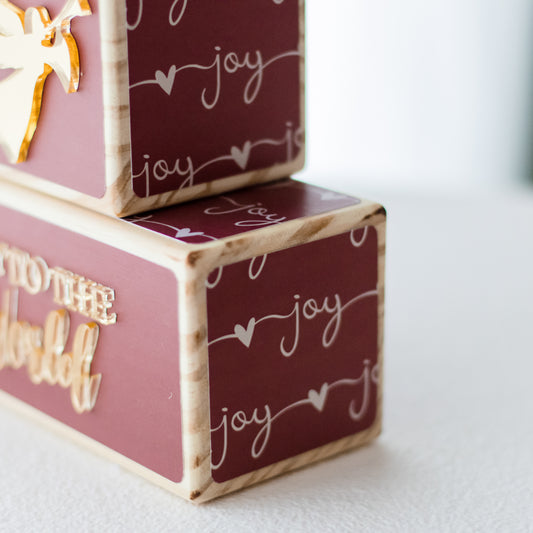 JOY TO THE WORLD SET - GOLD