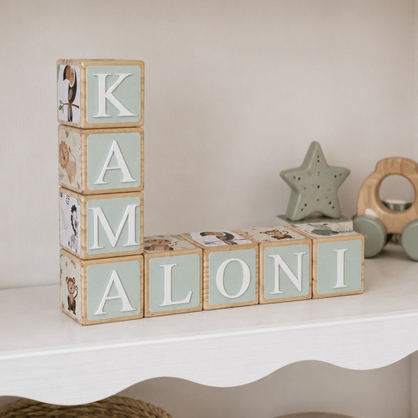 NAME BLOCKS - JUNGLE SAFARI