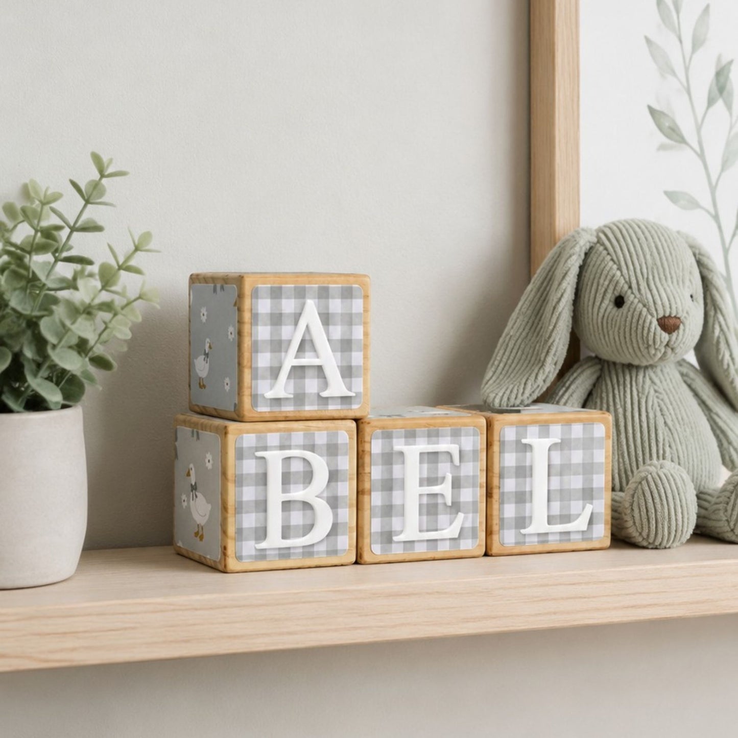 NAME BLOCKS - LITTLE GOOSE (SAGE)