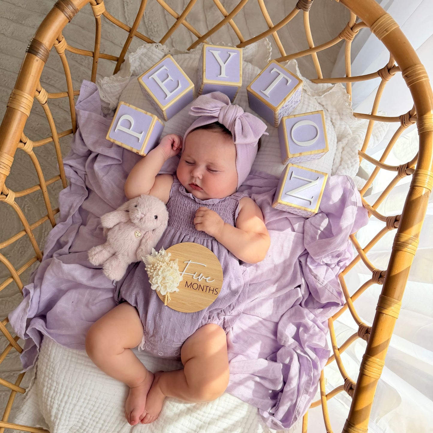 NAME BLOCKS - LOVELY LILAC
