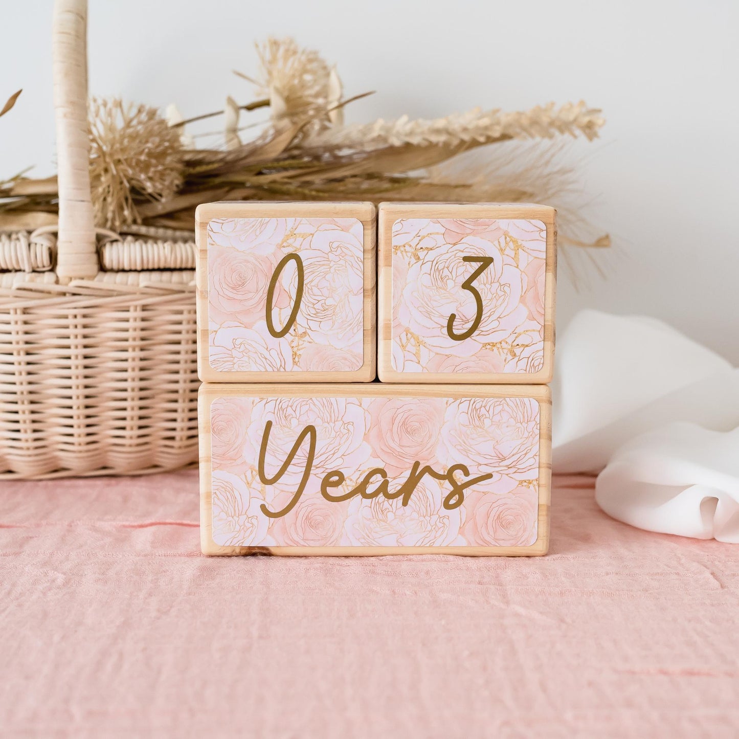 MILESTONE BLOCKS - SHIMMER ROSES