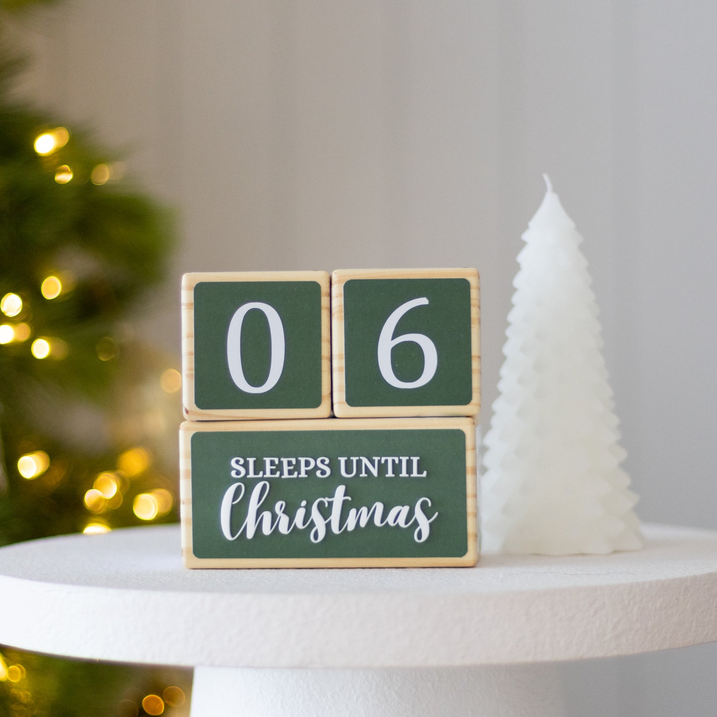 SLEEPS UNTIL CHRISTMAS COUNTDOWN SET (HOLLY)