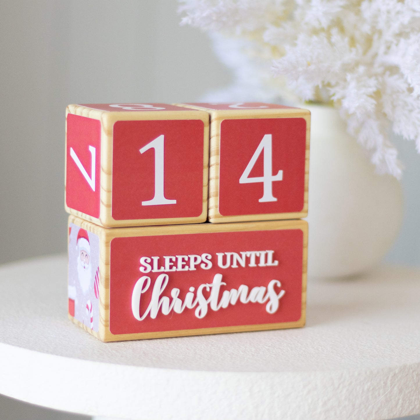 SLEEPS UNTIL CHRISTMAS COUNTDOWN SET (SANTA)