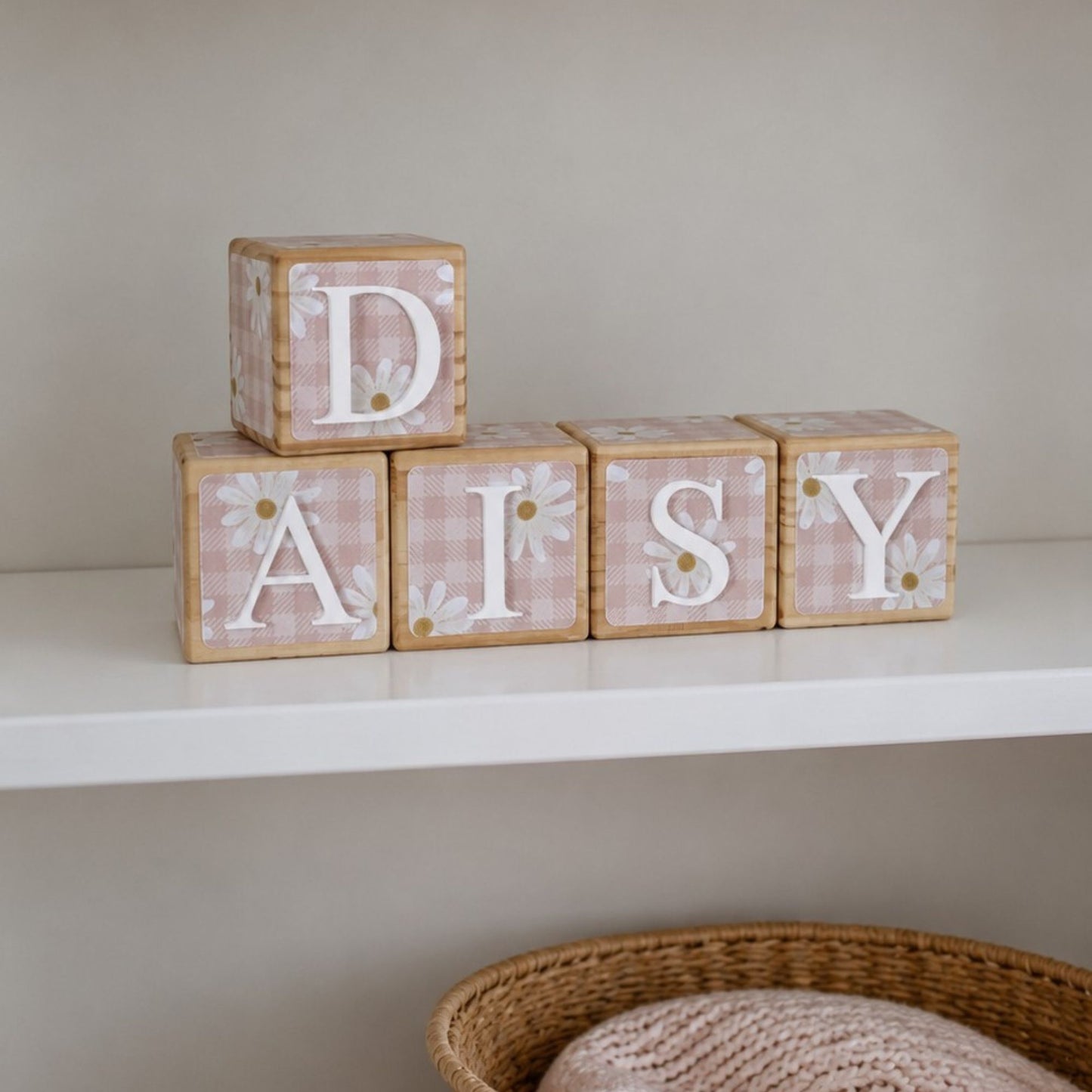 NAME BLOCKS - DAISIES
