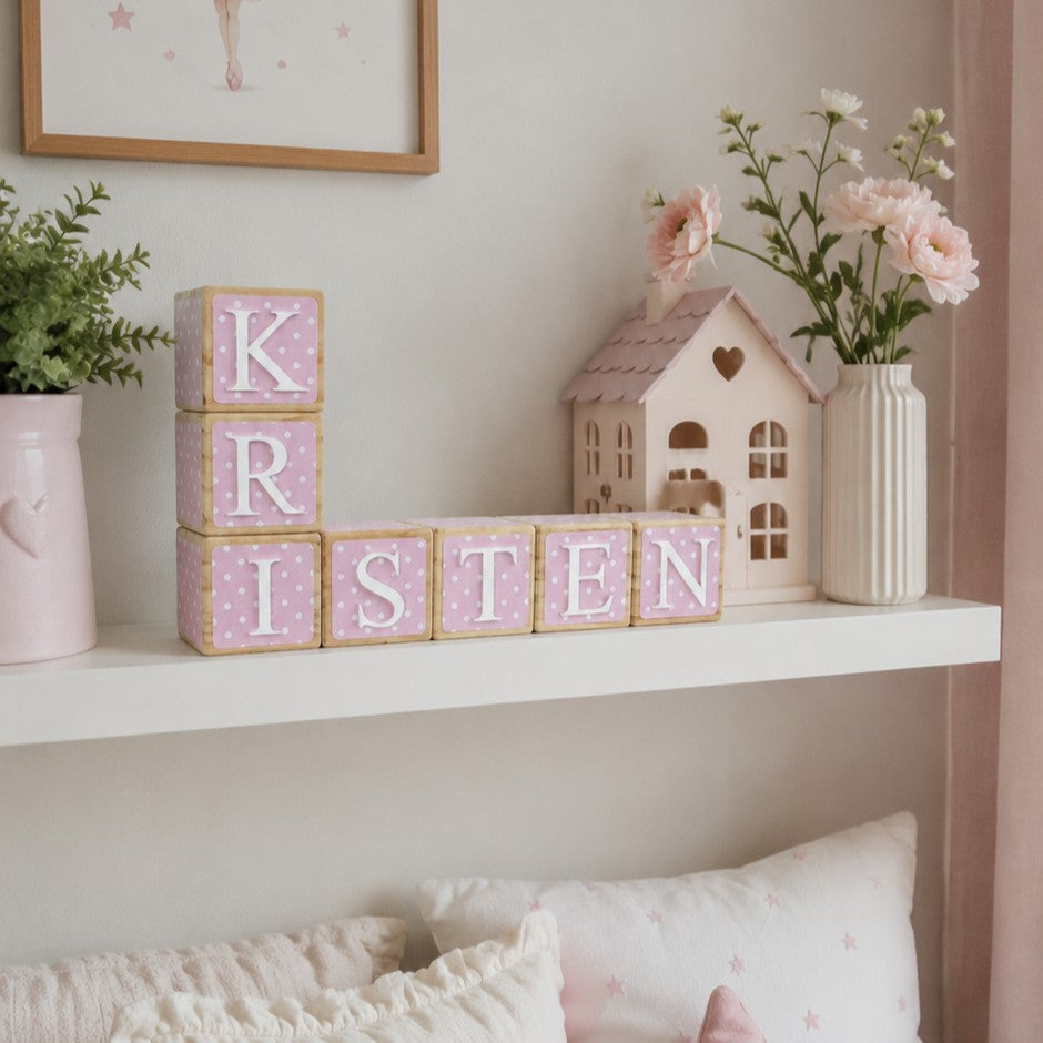 NAME BLOCKS - PRETTY IN PINK